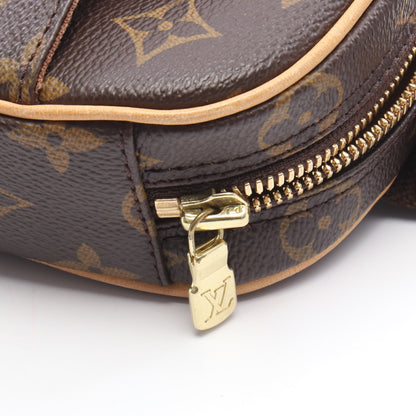 ポシェットガンジュ モノグラム ボディバッグ PVC レザー ブラウン ルイヴィトン バッグ LOUIS VUITTON