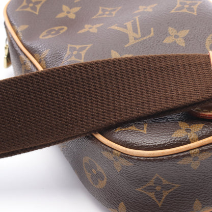 ポシェットガンジュ モノグラム ボディバッグ PVC レザー ブラウン ルイヴィトン バッグ LOUIS VUITTON