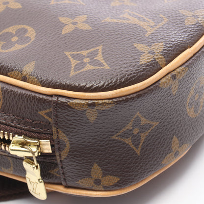 ポシェットガンジュ モノグラム ボディバッグ PVC レザー ブラウン ルイヴィトン バッグ LOUIS VUITTON