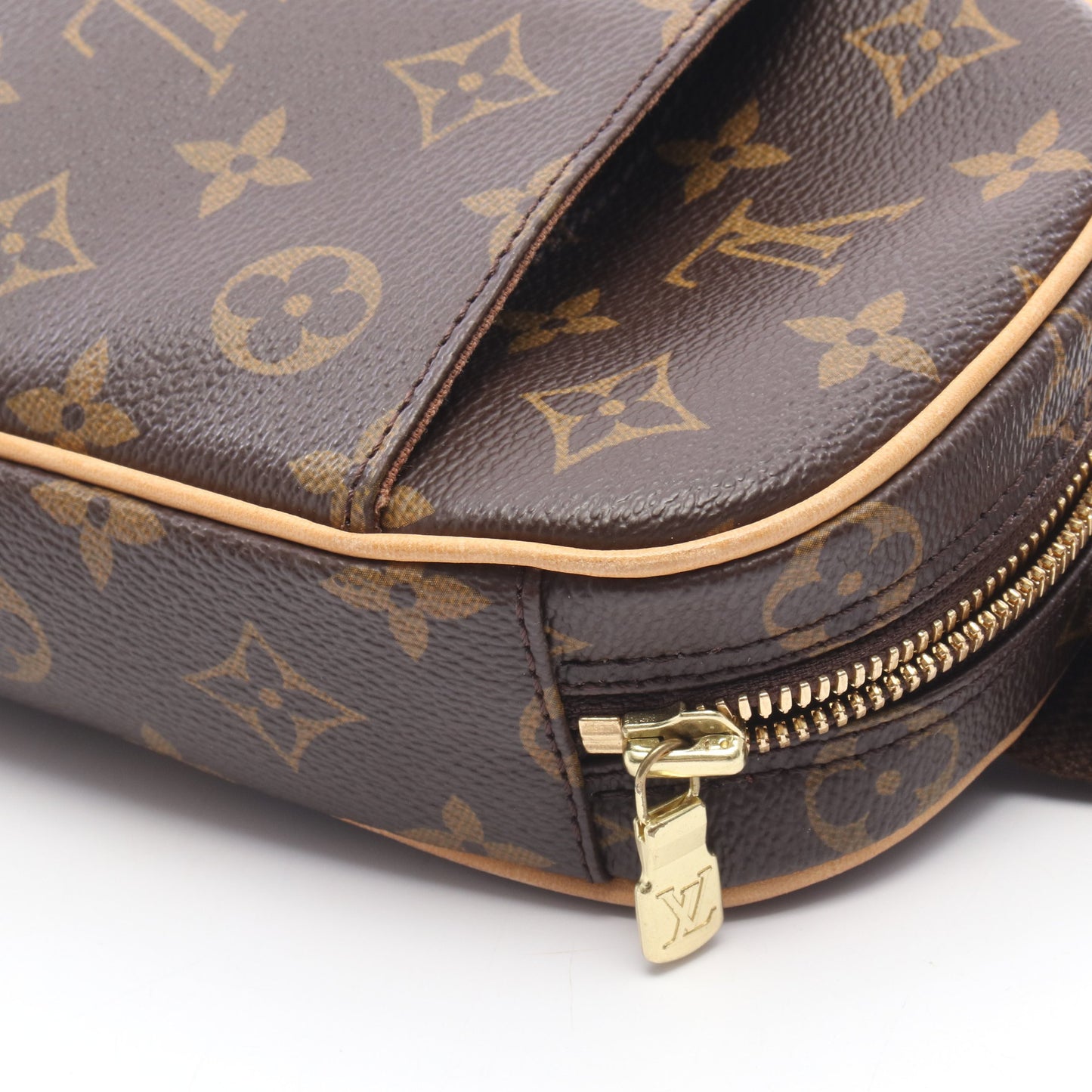 ポシェットガンジュ モノグラム ボディバッグ PVC レザー ブラウン ルイヴィトン バッグ LOUIS VUITTON