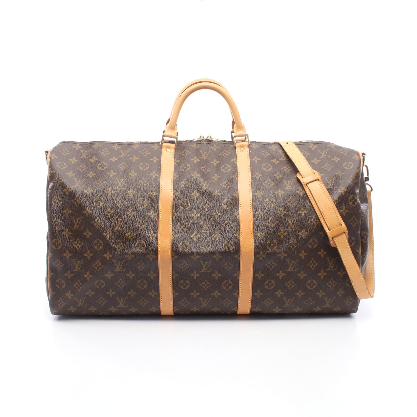 キーポル バンドリエール60 モノグラム ボストンバッグ PVC レザー ブラウン ルイヴィトン バッグ LOUIS VUITTON