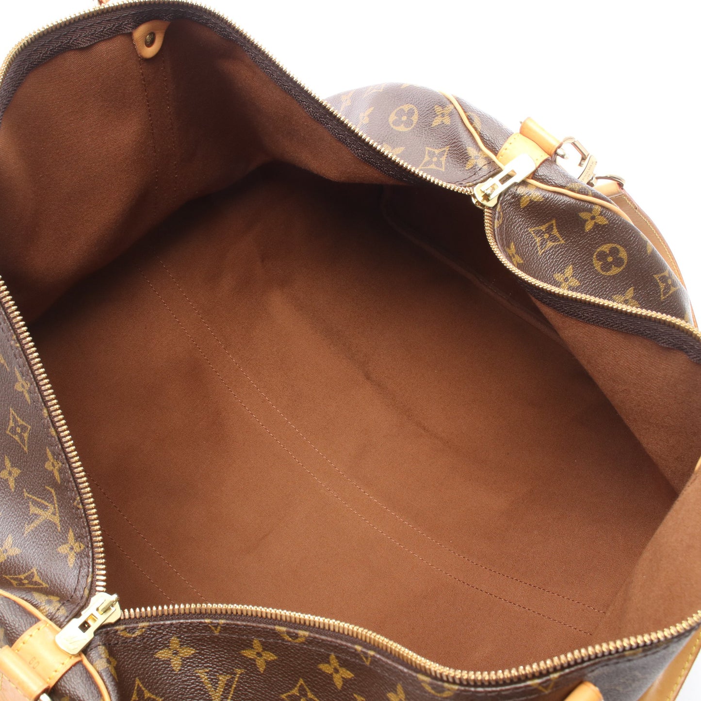 キーポル バンドリエール60 モノグラム ボストンバッグ PVC レザー ブラウン ルイヴィトン バッグ LOUIS VUITTON