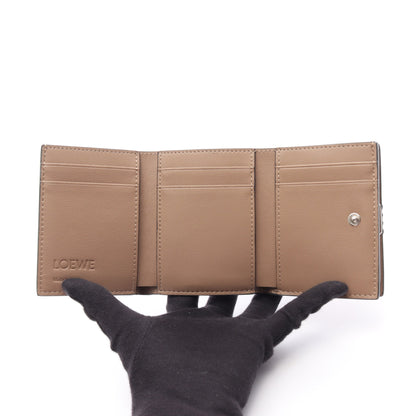 アナグラム トライフォールド ウォレット 三つ折り財布 レザー ブラウン ロエベ 財布・小物 LOEWE