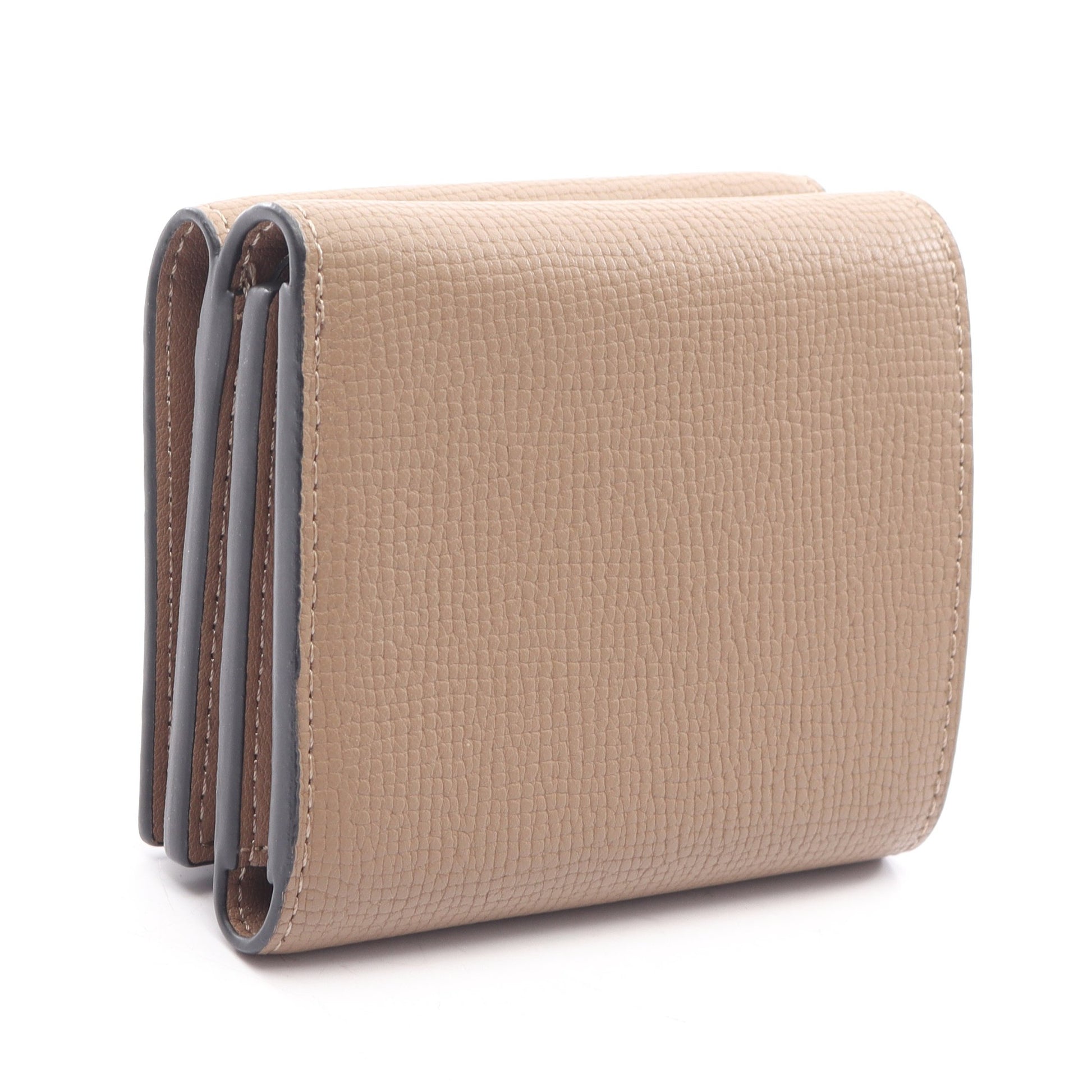 アナグラム トライフォールド ウォレット 三つ折り財布 レザー ブラウン ロエベ 財布・小物 LOEWE