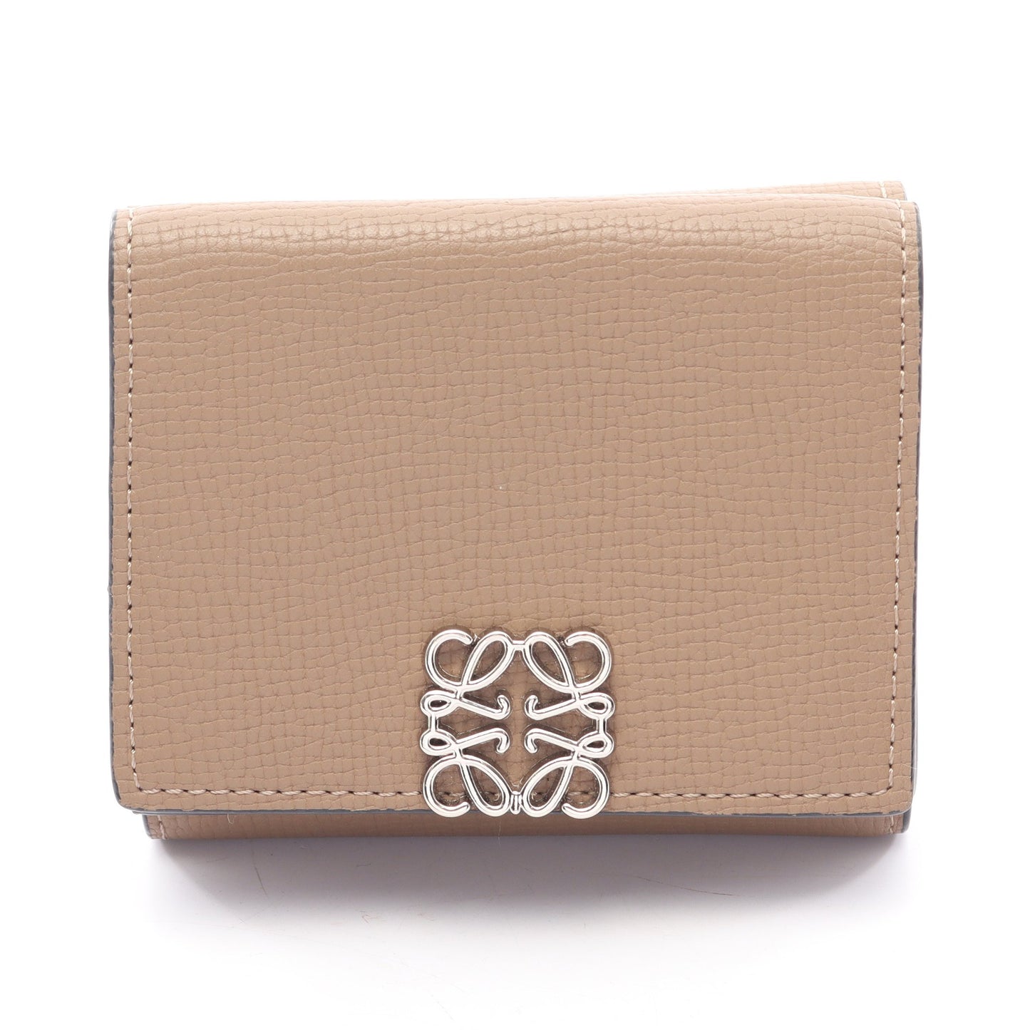 アナグラム トライフォールド ウォレット 三つ折り財布 レザー ブラウン ロエベ 財布・小物 LOEWE