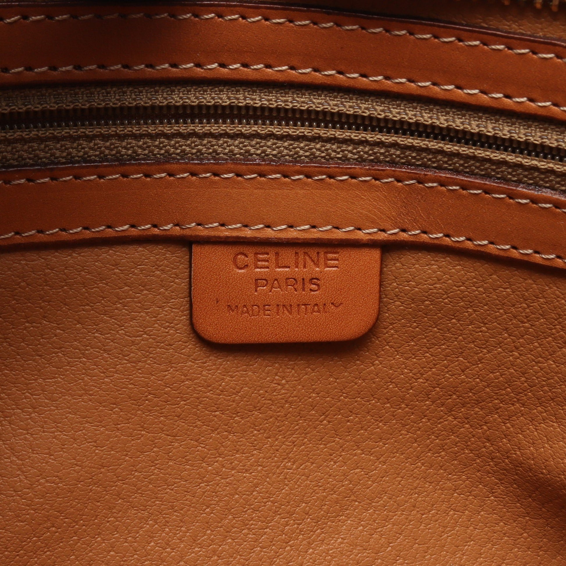 マカダム ショルダーバッグ トートバッグ PVC レザー ダークブラウン ブラウン セリーヌ バッグ CELINE