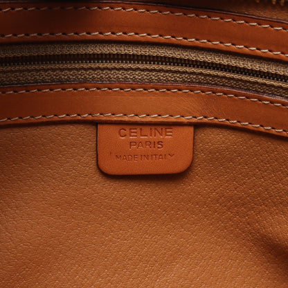 マカダム ショルダーバッグ トートバッグ PVC レザー ダークブラウン ブラウン セリーヌ バッグ CELINE