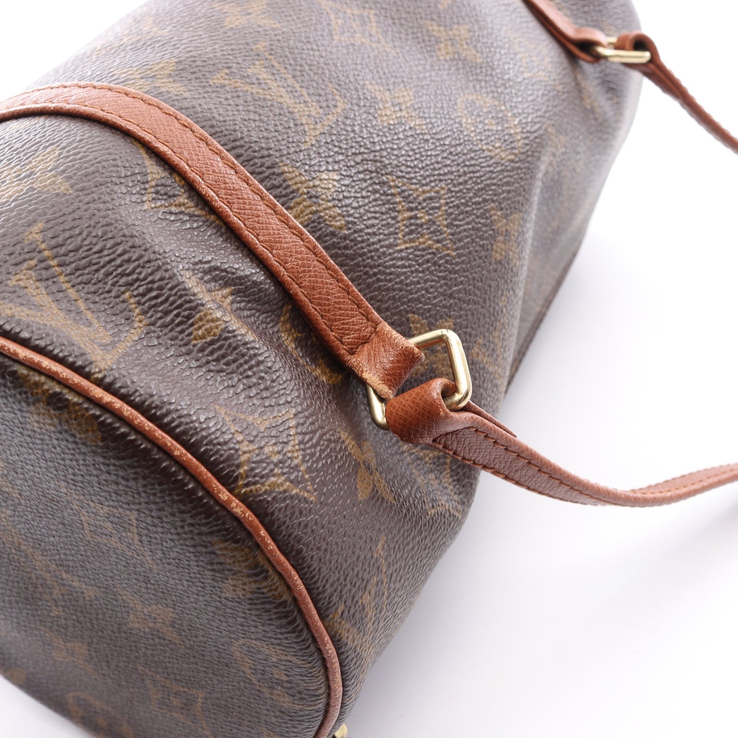 パピヨン26 モノグラム ハンドバッグ PVC レザー ブラウン ルイヴィトン バッグ LOUIS VUITTON