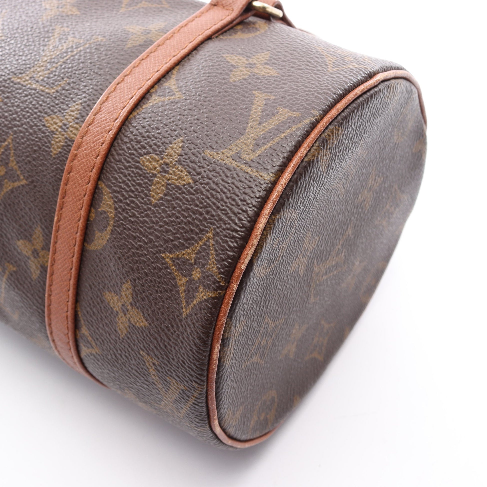 パピヨン26 モノグラム ハンドバッグ PVC レザー ブラウン ルイヴィトン バッグ LOUIS VUITTON