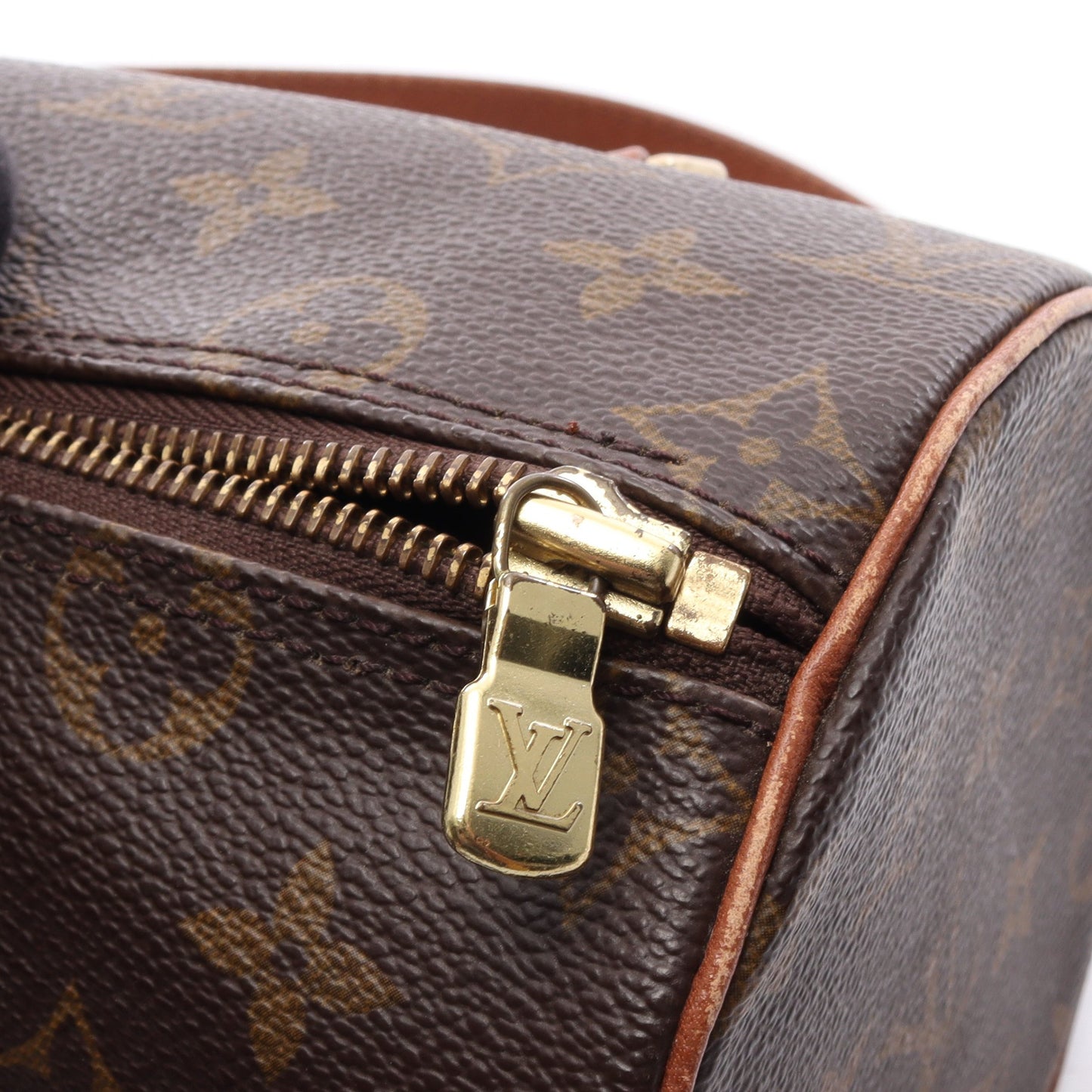 パピヨン26 モノグラム ハンドバッグ PVC レザー ブラウン ルイヴィトン バッグ LOUIS VUITTON