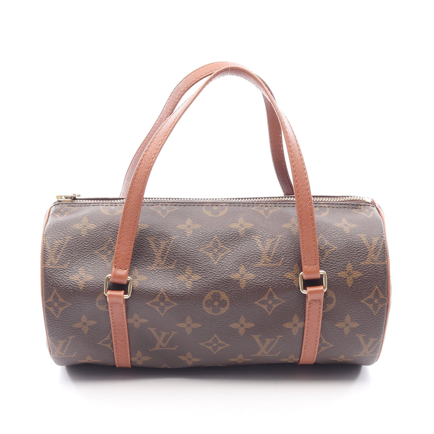 パピヨン26 モノグラム ハンドバッグ PVC レザー ブラウン ルイヴィトン バッグ LOUIS VUITTON
