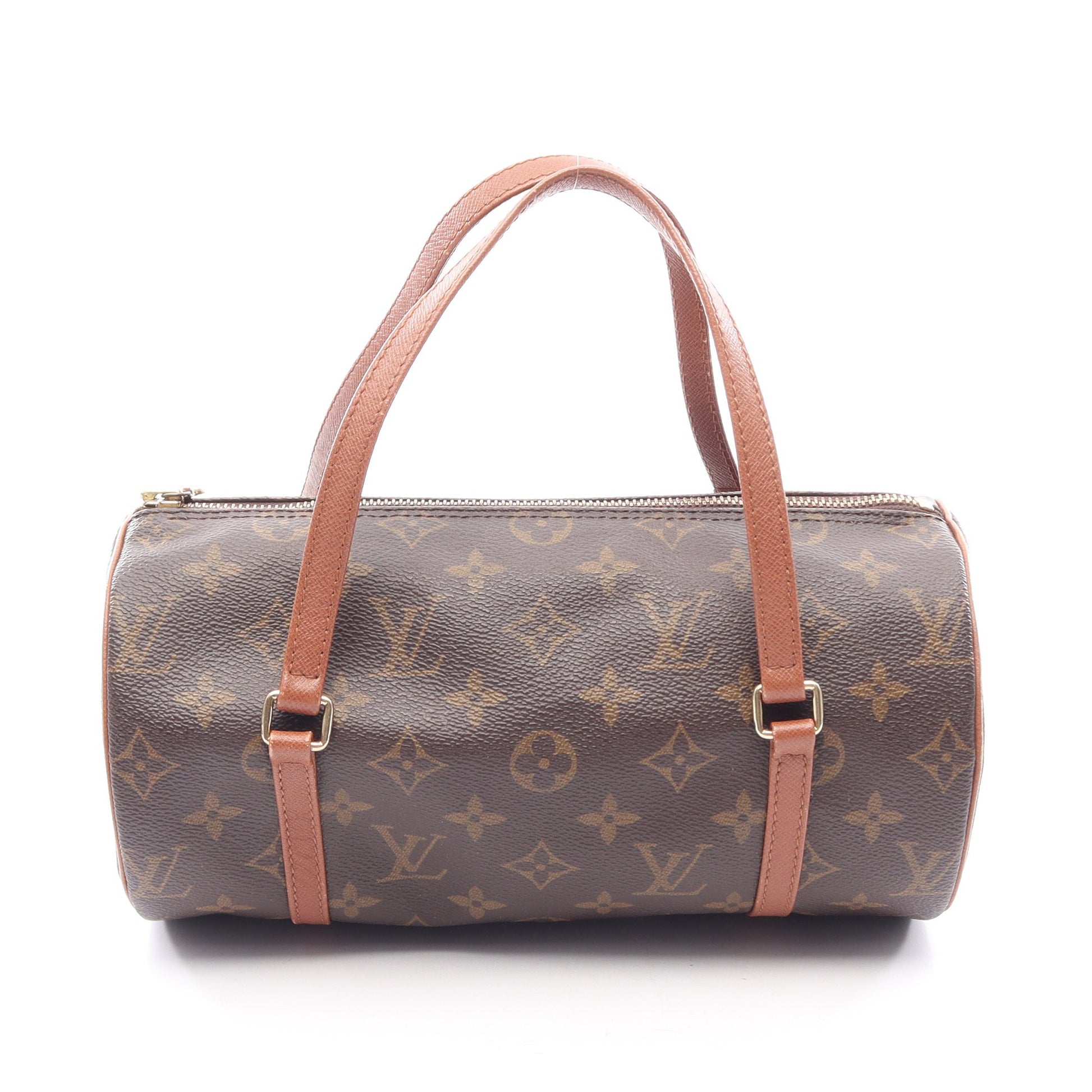 パピヨン26 モノグラム ハンドバッグ PVC レザー ブラウン ルイヴィトン バッグ LOUIS VUITTON