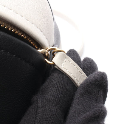 ビーチボール チェーンショルダーバッグ レザー ブラック ホワイト ゴールド金具 シャネル バッグ CHANEL