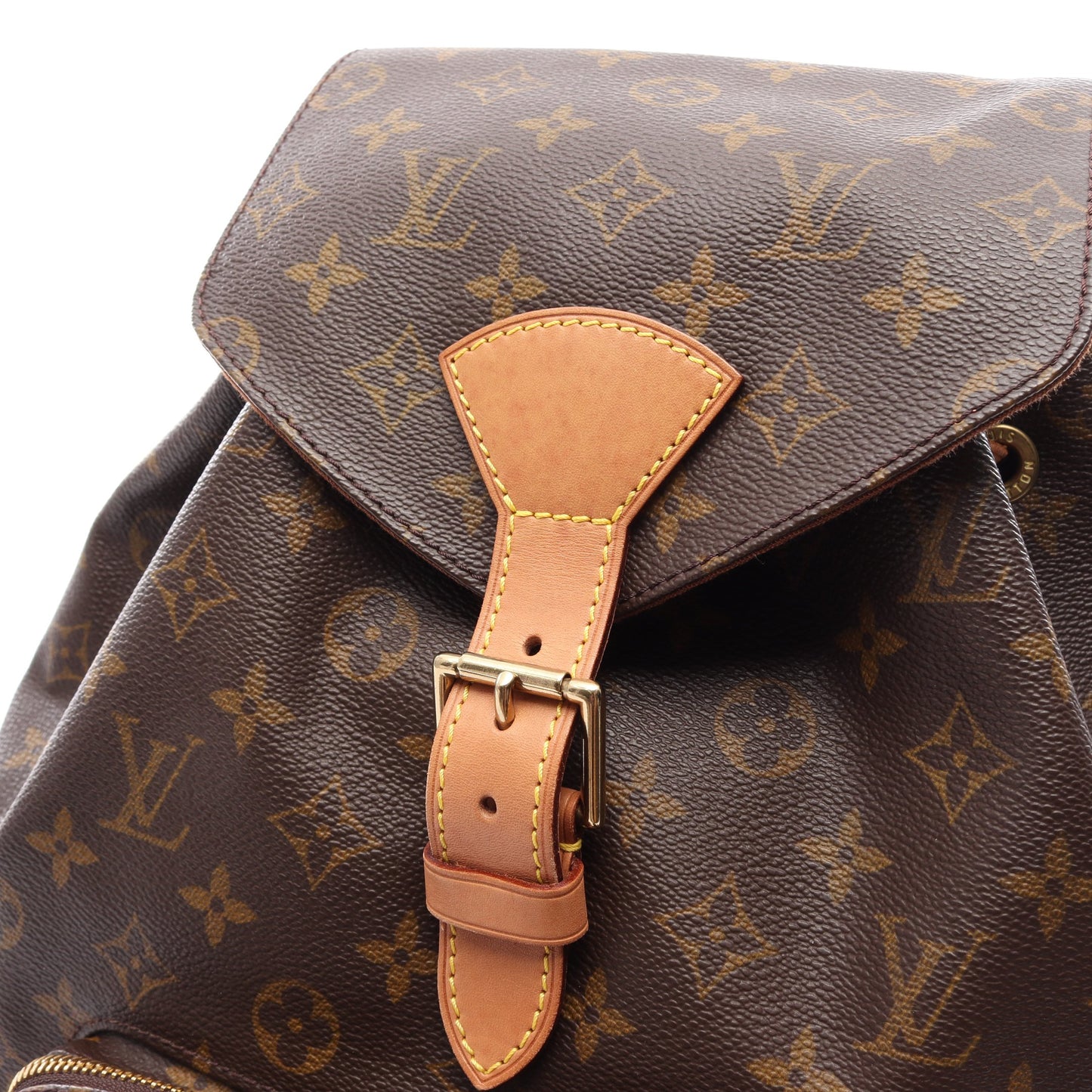モンスリGM モノグラム バックパック リュックサック PVC レザー ブラウン ルイヴィトン バッグ LOUIS VUITTON