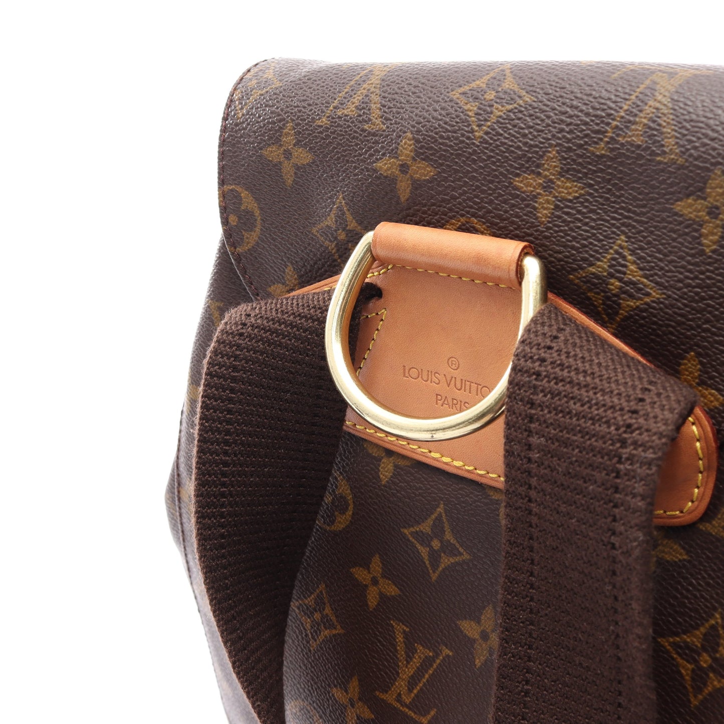 モンスリGM モノグラム バックパック リュックサック PVC レザー ブラウン ルイヴィトン バッグ LOUIS VUITTON