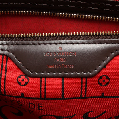 ネヴァーフルMM ダミエエベヌ ショルダーバッグ トートバッグ PVC レザー ブラウン ルイヴィトン バッグ LOUIS VUITTON