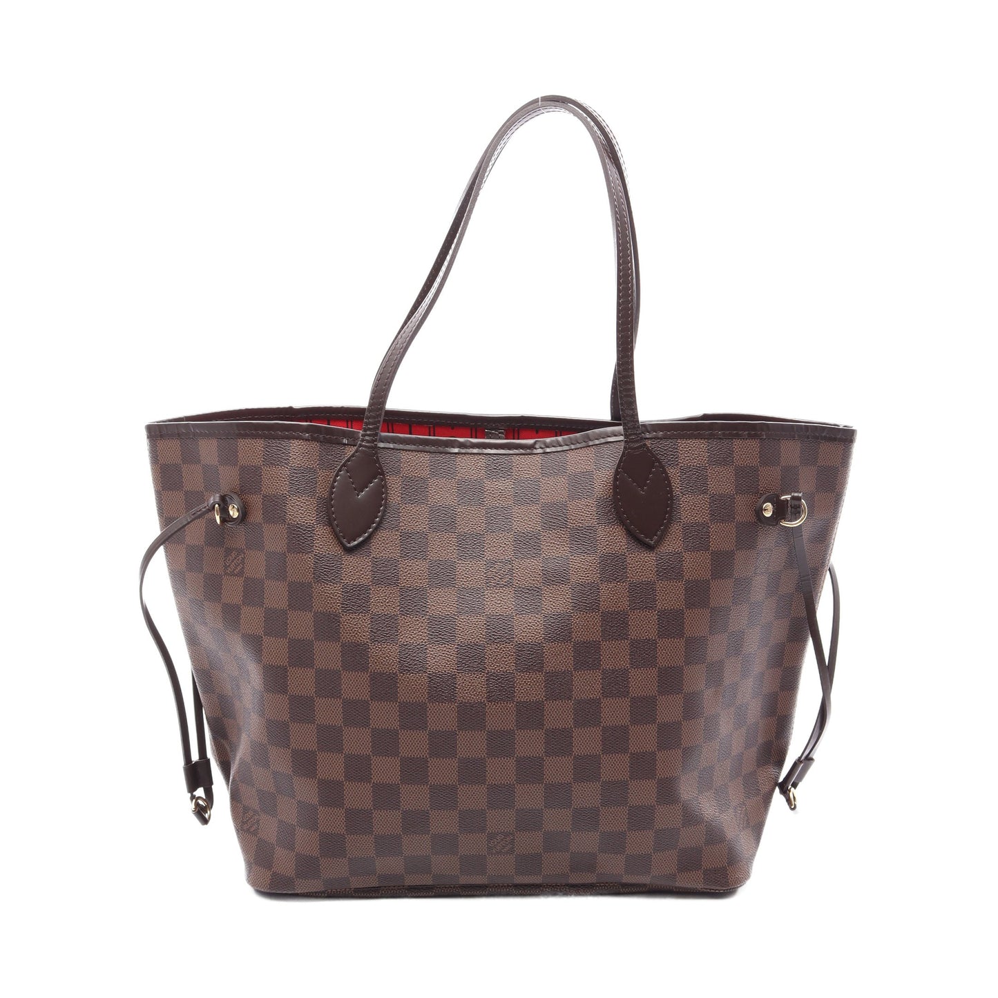 ネヴァーフルMM ダミエエベヌ ショルダーバッグ トートバッグ PVC レザー ブラウン ルイヴィトン バッグ LOUIS VUITTON