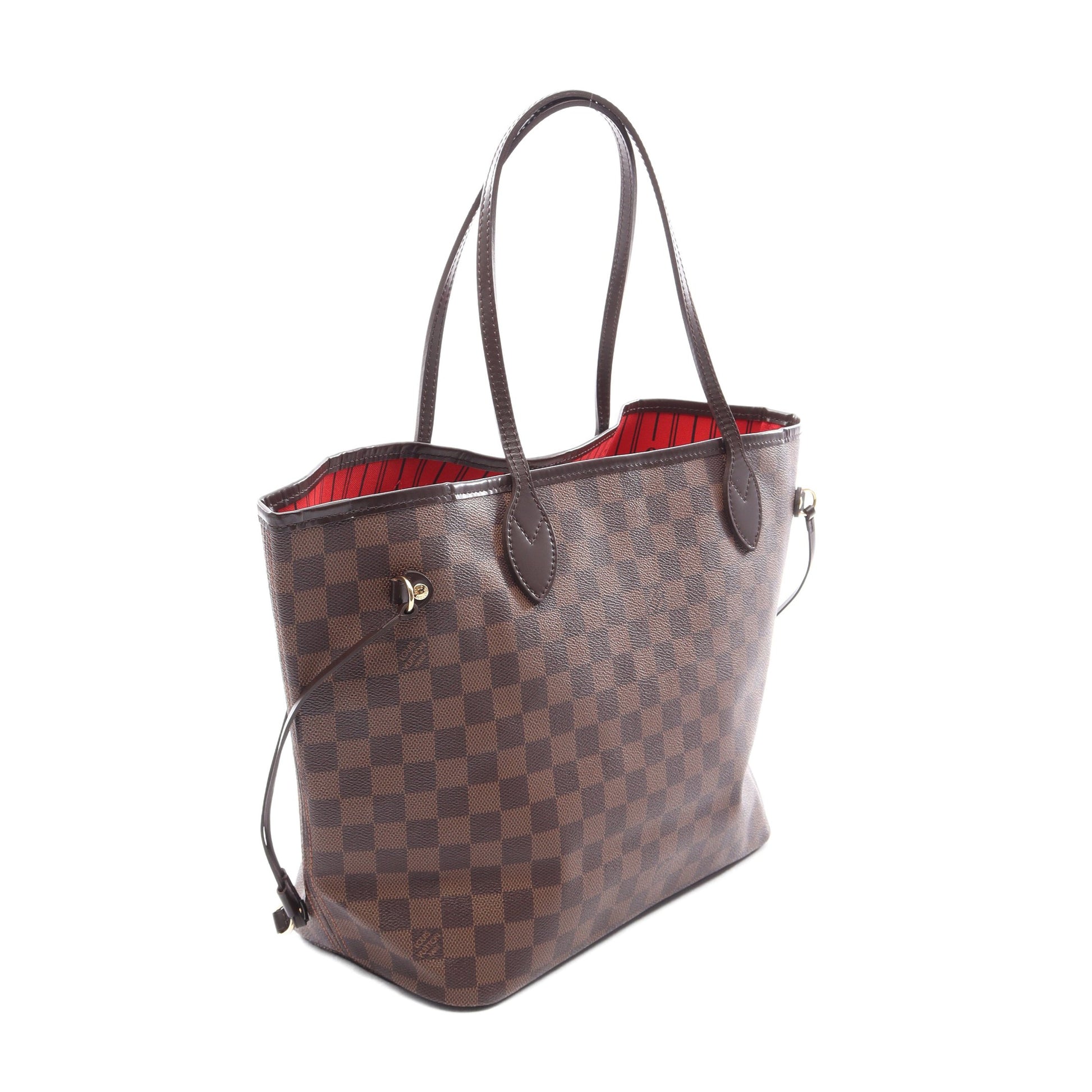 ネヴァーフルMM ダミエエベヌ ショルダーバッグ トートバッグ PVC レザー ブラウン ルイヴィトン バッグ LOUIS VUITTON