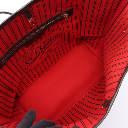 ネヴァーフルMM ダミエエベヌ ショルダーバッグ トートバッグ PVC レザー ブラウン ルイヴィトン バッグ LOUIS VUITTON
