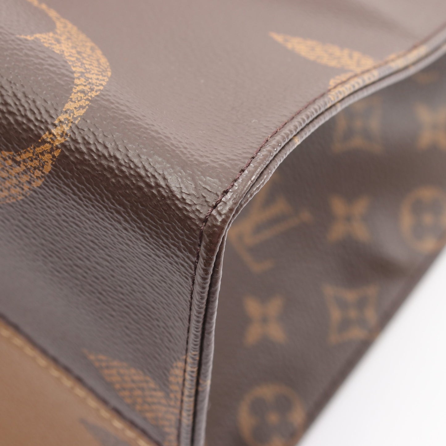 オンザゴーGM モノグラムジャイアント リバース 2WAY ショルダーバッグ トートバッグ PVC ブラウン ベージュ ルイヴィトン バッグ LOUIS VUITTON