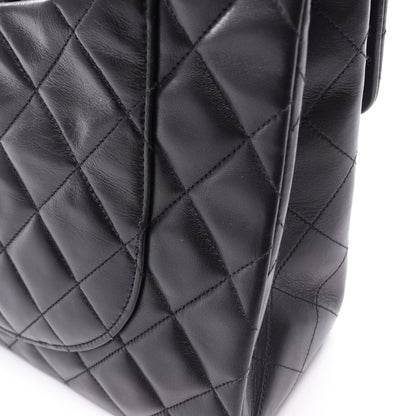 デカマトラッセ34 Wチェーンショルダーバッグ ラムスキン ブラック ゴールド金具 シャネル バッグ CHANEL
