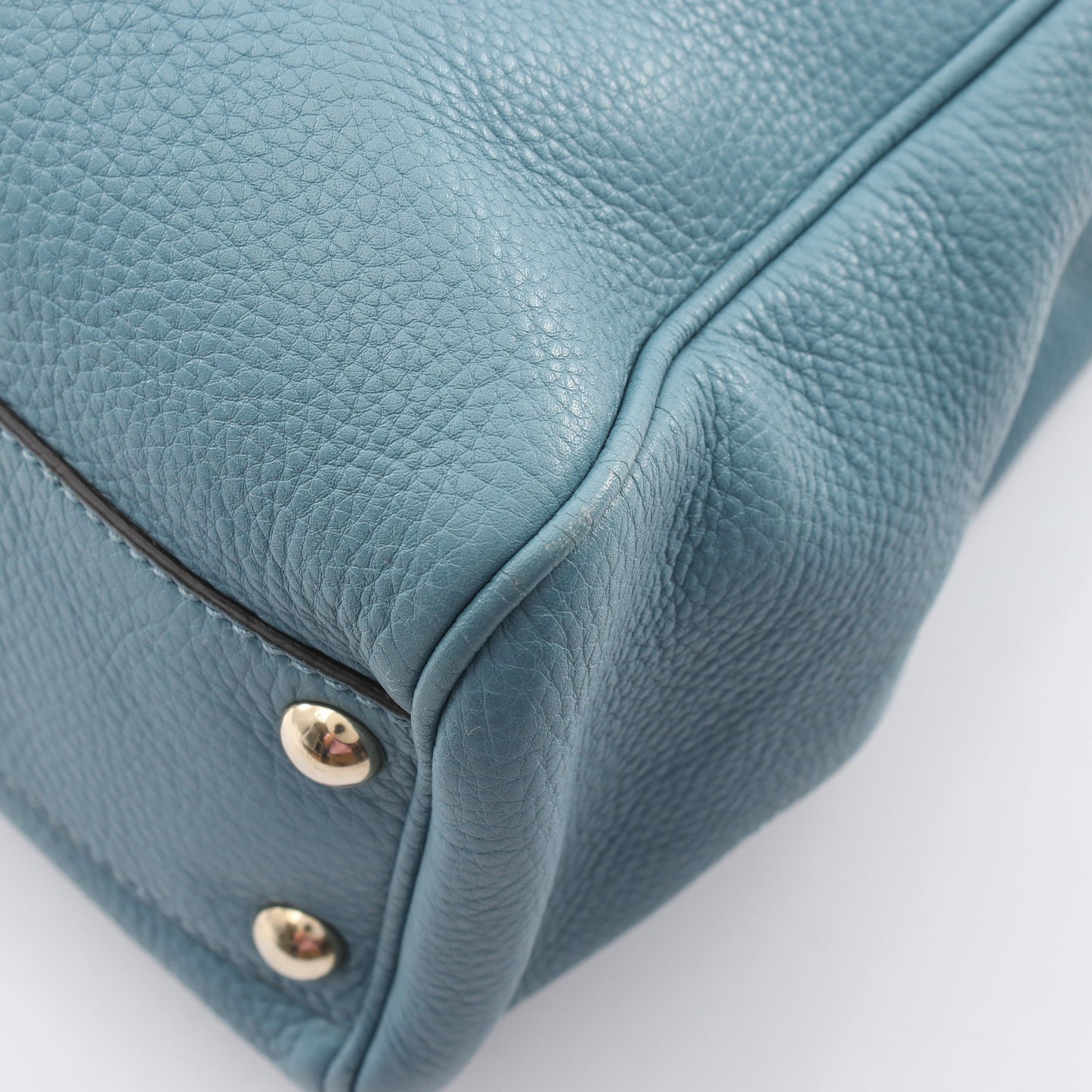 バンブー ショッパー スモール 2WAY ハンドバッグ レザー ブルー グッチ バッグ GUCCI