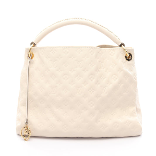 アーツィーMM モノグラムアンプラント ネージュ ショルダーバッグ レザー オフホワイト ルイヴィトン バッグ LOUIS VUITTON