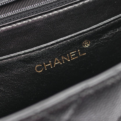 マトラッセ トップハンドルバッグ ハンドバッグ キャビアスキン ブラック ゴールド金具 シャネル バッグ CHANEL