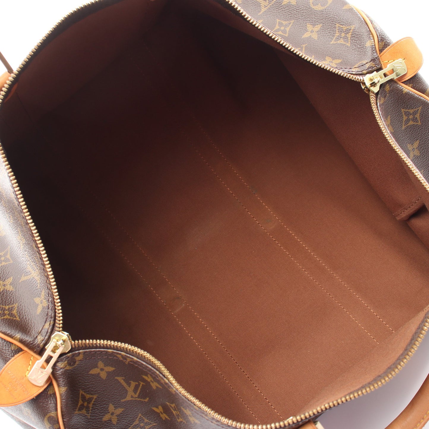キーポル50 モノグラム ボストンバッグ PVC レザー ブラウン ルイヴィトン バッグ LOUIS VUITTON