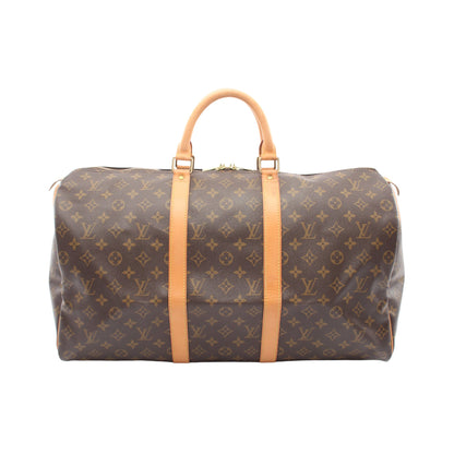キーポル50 モノグラム ボストンバッグ PVC レザー ブラウン ルイヴィトン バッグ LOUIS VUITTON
