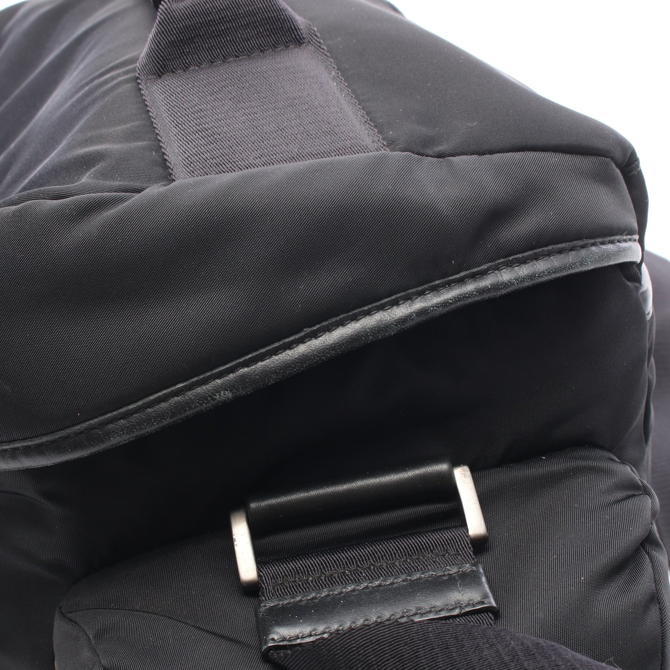 カメラバッグ ショルダーバッグ ナイロン レザー ブラック プラダ – RECLO