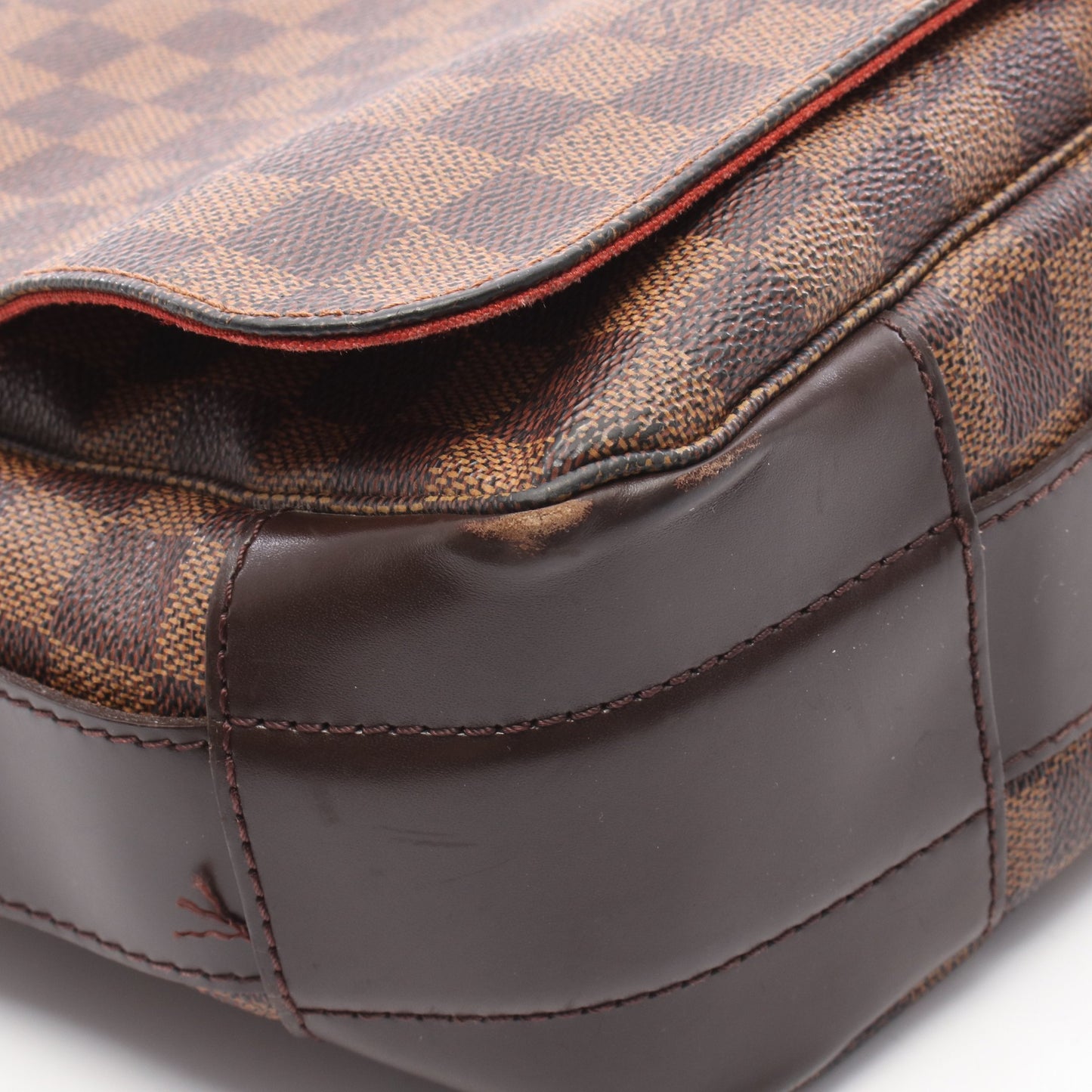 バスティーユ ダミエエベヌ ショルダーバッグ PVC レザー ブラウン ルイヴィトン バッグ LOUIS VUITTON