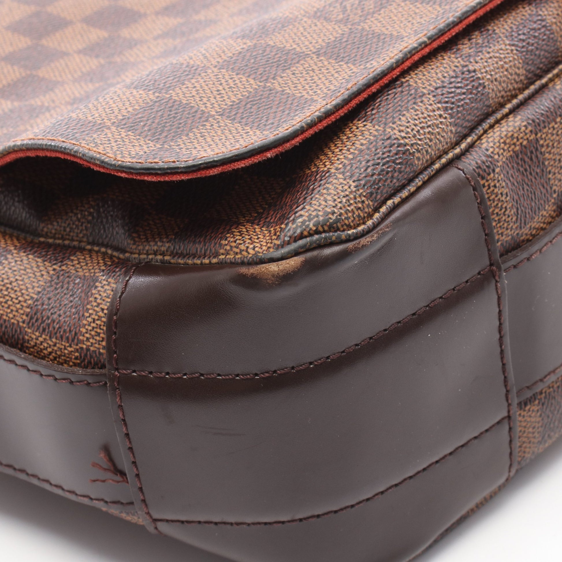 バスティーユ ダミエエベヌ ショルダーバッグ PVC レザー ブラウン ルイヴィトン バッグ LOUIS VUITTON