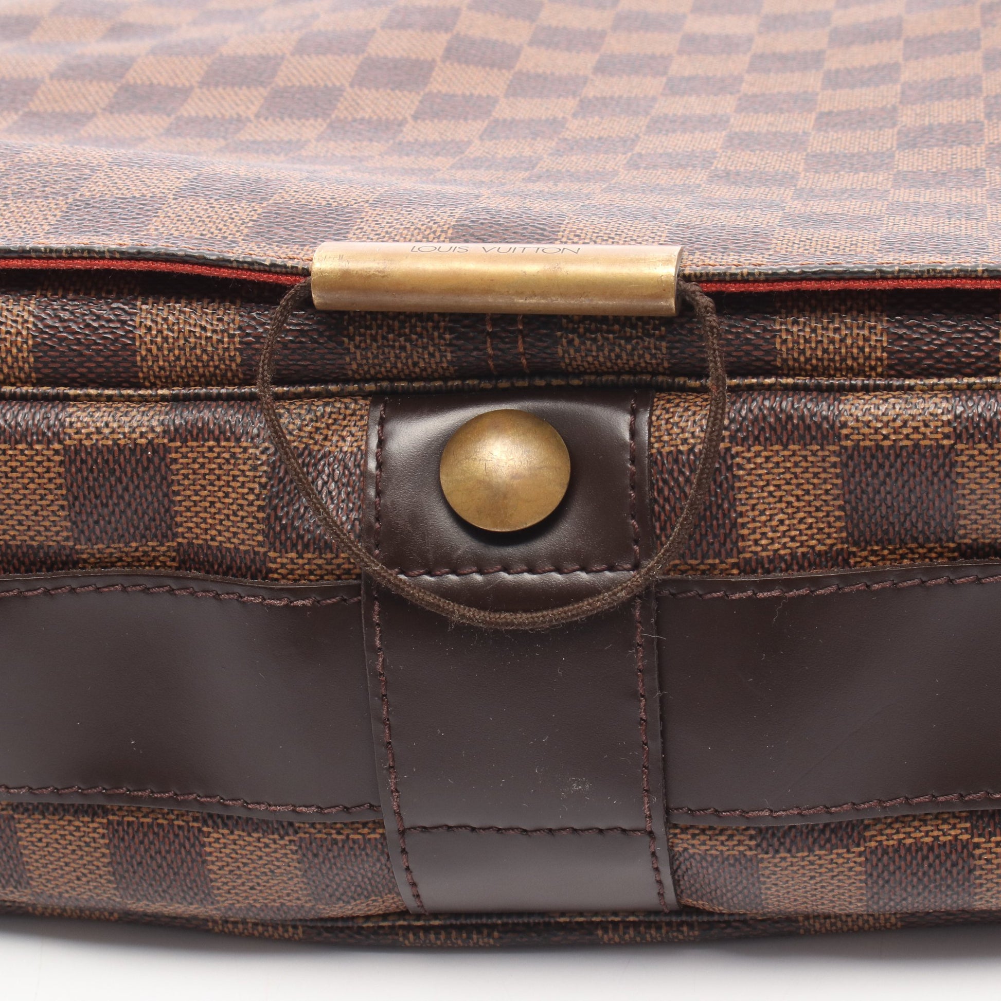 バスティーユ ダミエエベヌ ショルダーバッグ PVC レザー ブラウン ルイヴィトン バッグ LOUIS VUITTON