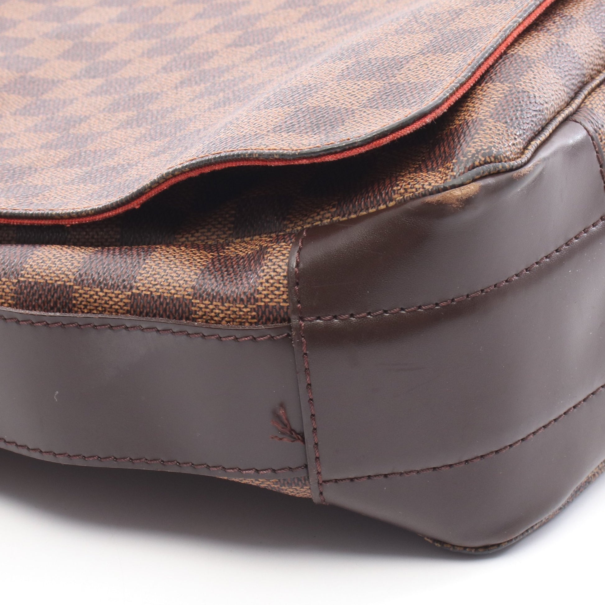バスティーユ ダミエエベヌ ショルダーバッグ PVC レザー ブラウン ルイヴィトン バッグ LOUIS VUITTON