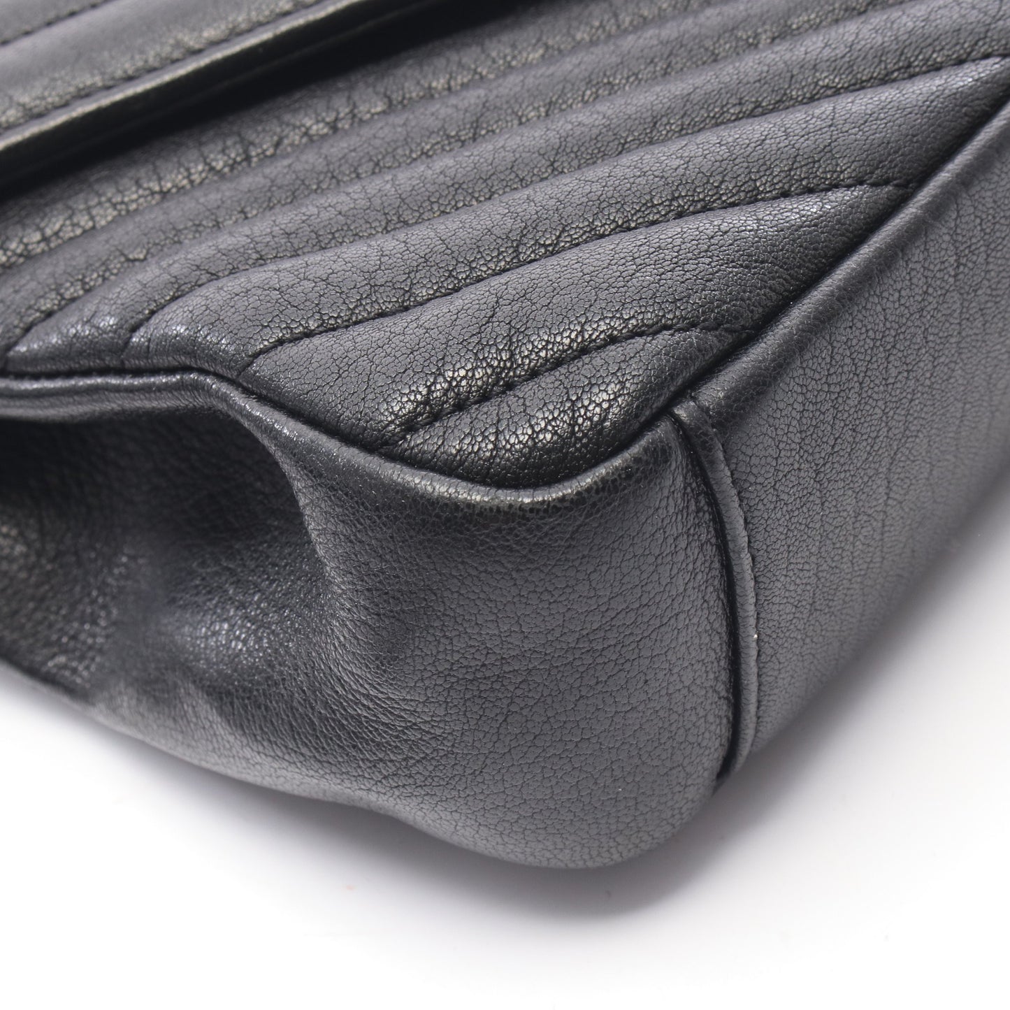 カレッジ ミディアム 2WAY ハンドバッグ レザー ブラック サンローランパリ バッグ SAINT LAURENT PARIS
