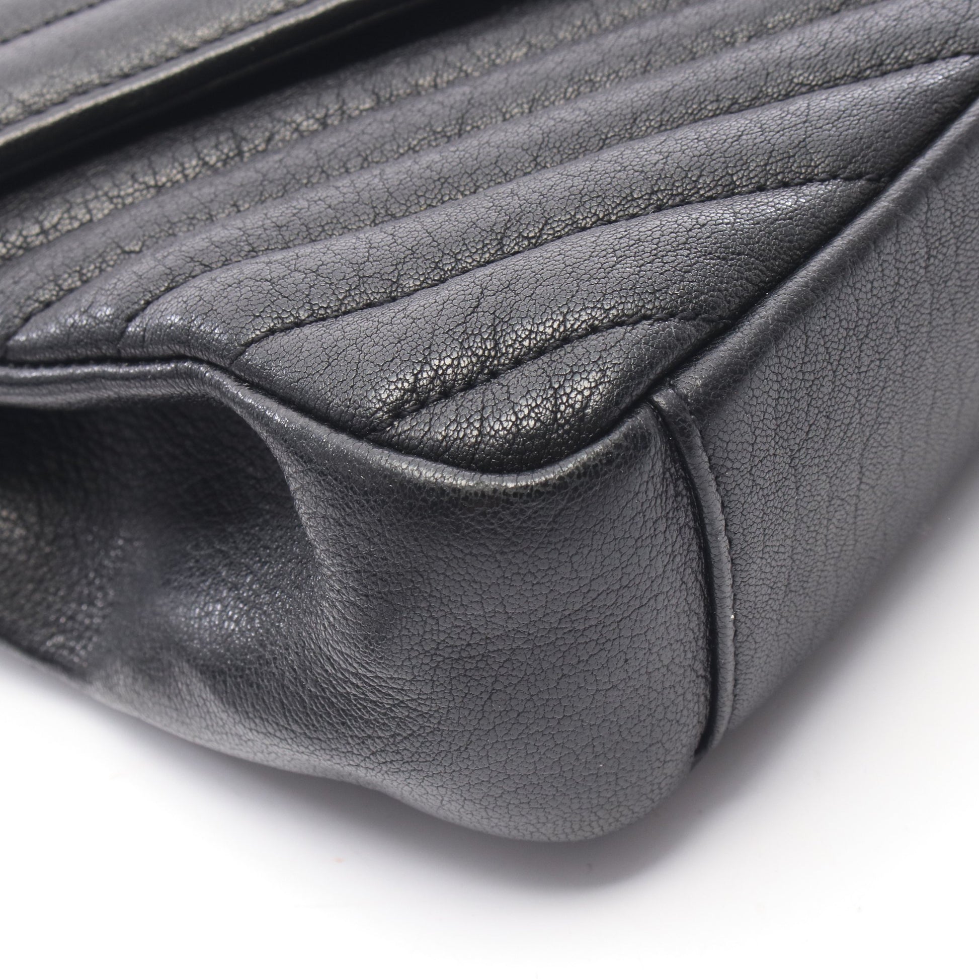 カレッジ ミディアム 2WAY ハンドバッグ レザー ブラック サンローランパリ バッグ SAINT LAURENT PARIS