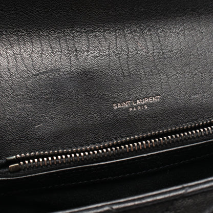 カレッジ ミディアム 2WAY ハンドバッグ レザー ブラック サンローランパリ バッグ SAINT LAURENT PARIS