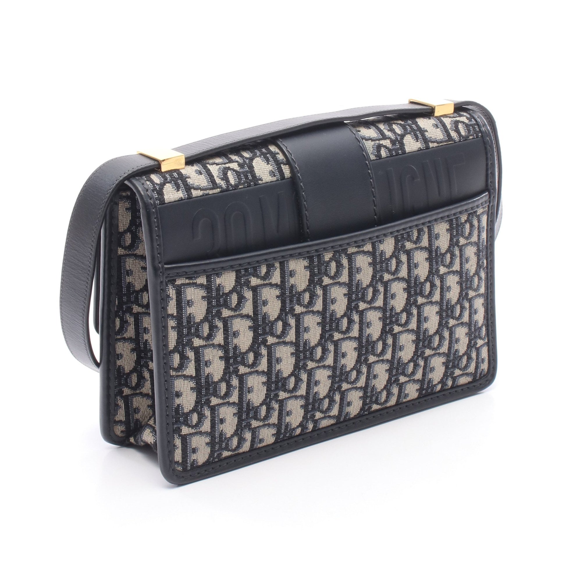 30 MONTAIGNE オブリーク ショルダーバッグ キャンバス レザー ネイビー ベージュ クリスチャンディオール バッグ Christian Dior
