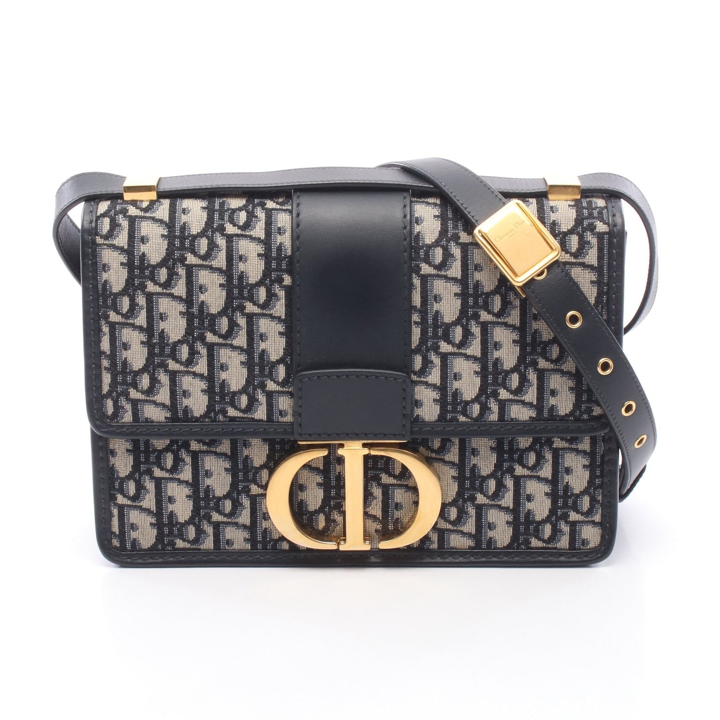 30 MONTAIGNE オブリーク ショルダーバッグ キャンバス レザー ネイビー ベージュ クリスチャンディオール バッグ Christian Dior