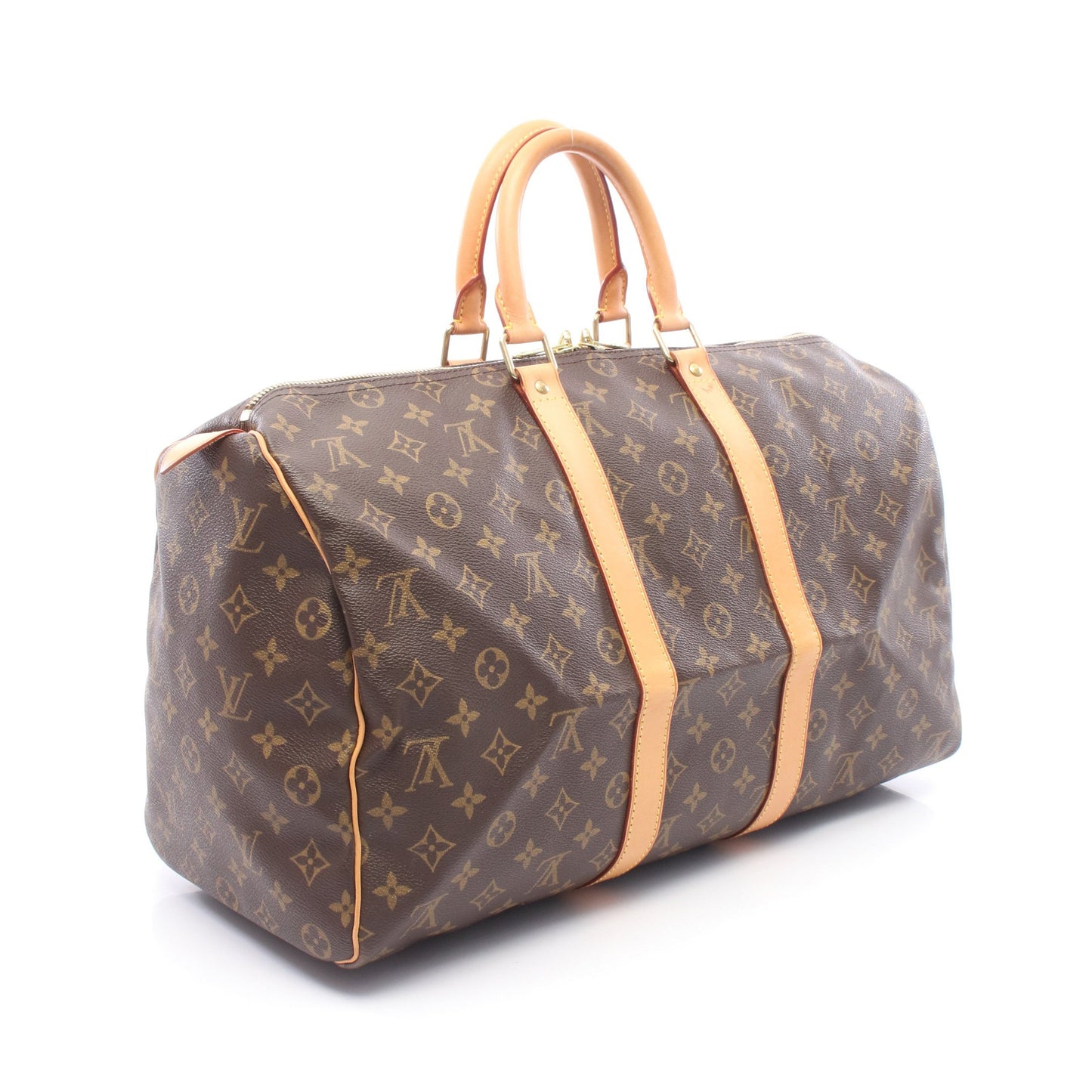 キーポル45 モノグラム ボストンバッグ PVC レザー ブラウン ルイヴィトン バッグ LOUIS VUITTON