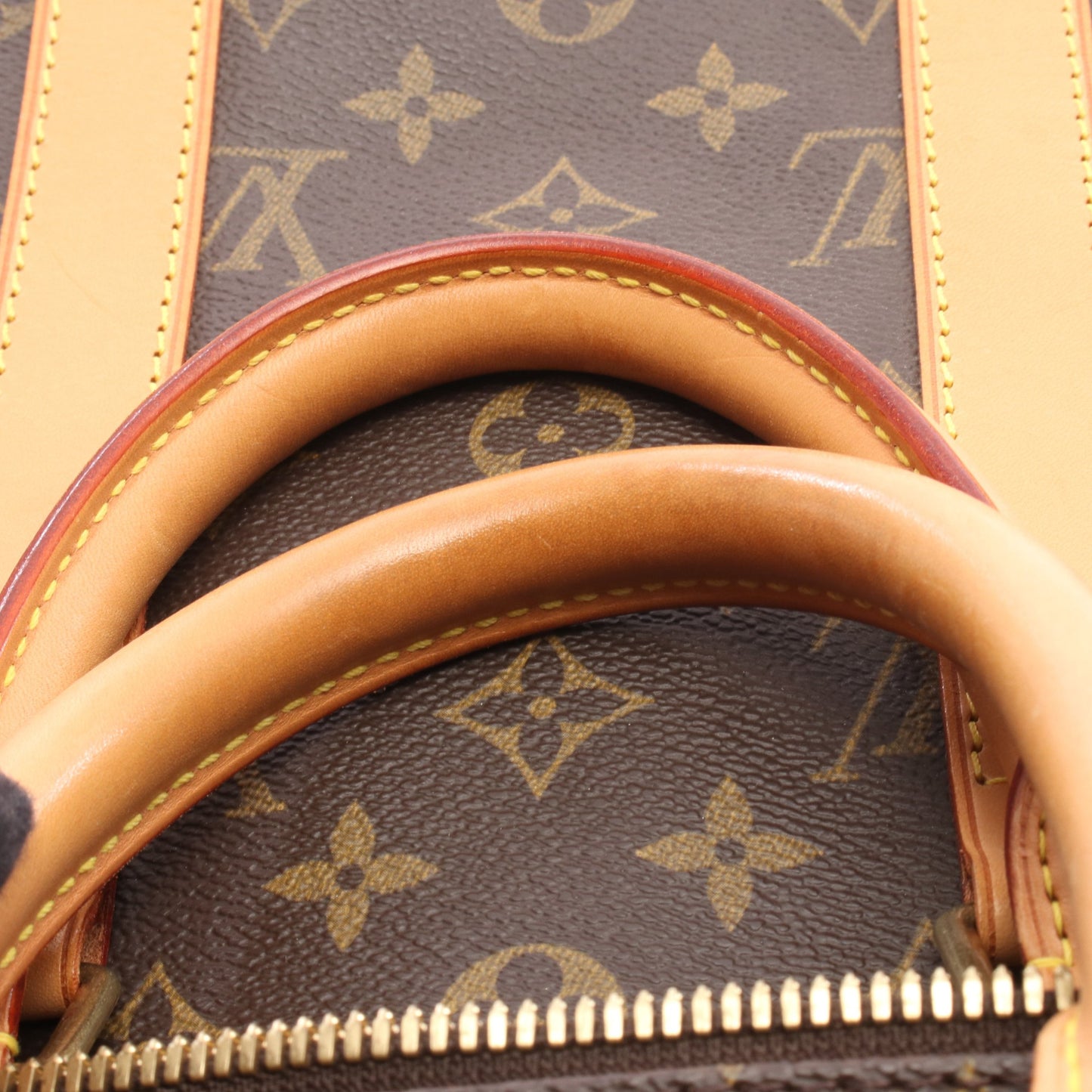 キーポル45 モノグラム ボストンバッグ PVC レザー ブラウン ルイヴィトン バッグ LOUIS VUITTON