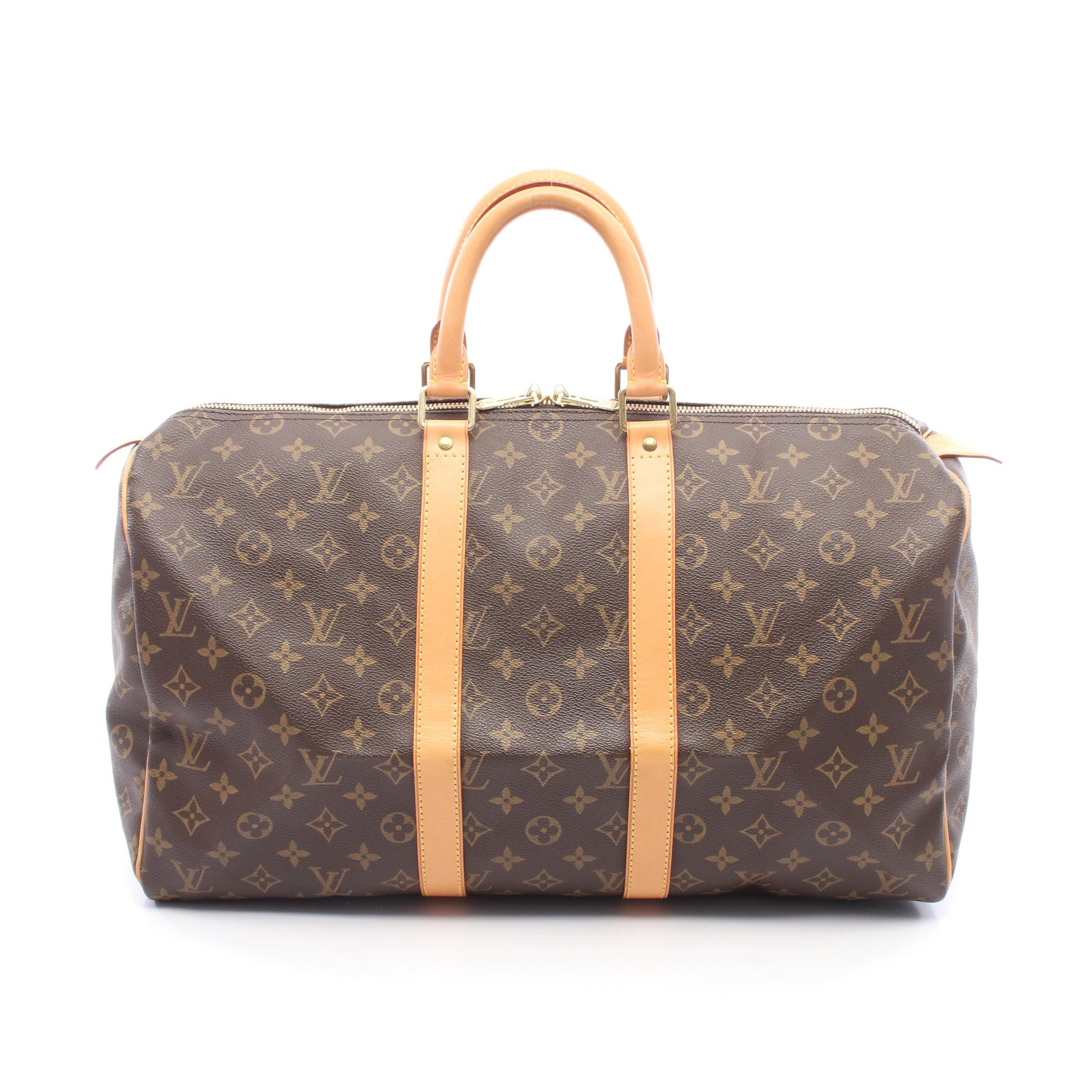 キーポル45 モノグラム ボストンバッグ PVC レザー ブラウン ルイヴィトン バッグ LOUIS VUITTON