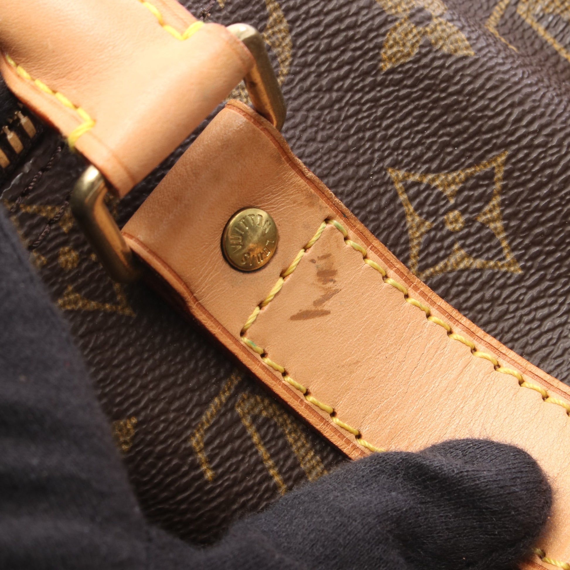 キーポル45 モノグラム ボストンバッグ PVC レザー ブラウン ルイヴィトン バッグ LOUIS VUITTON