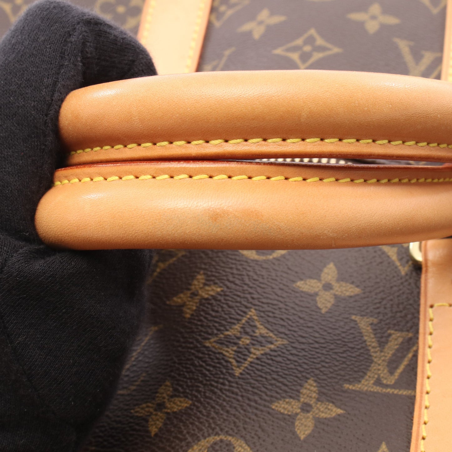キーポル45 モノグラム ボストンバッグ PVC レザー ブラウン ルイヴィトン バッグ LOUIS VUITTON