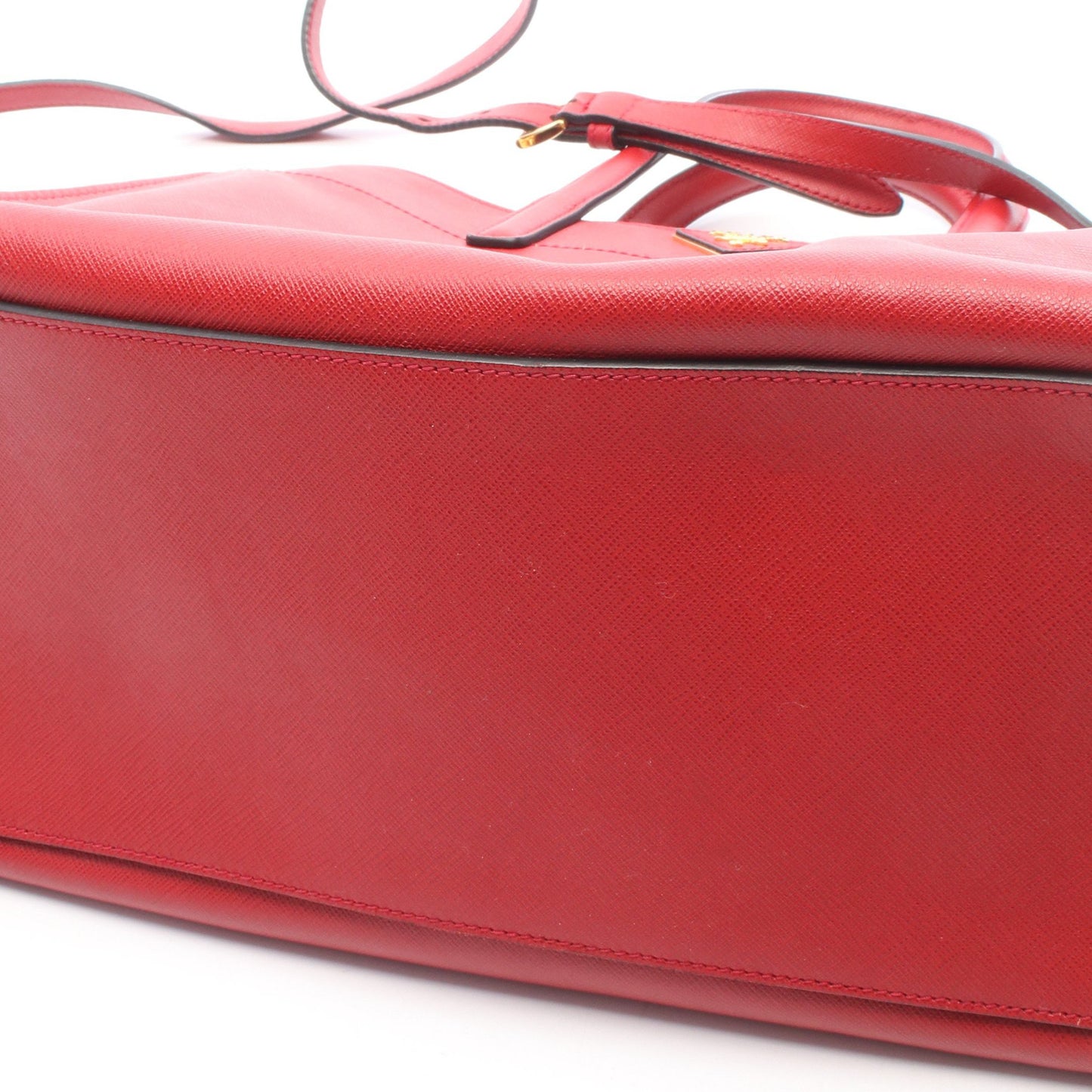 SAFFIANO SOFT 2WAY ハンドバッグ サフィアーノレザー レッド プラダ バッグ PRADA