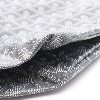 サンルイGM ハンドバッグ トートバッグ コーティングキャンバス レザー グレー ホワイト ゴヤール バッグ GOYARD