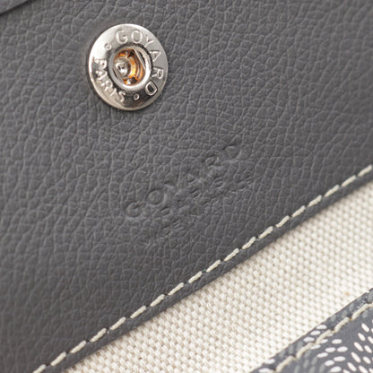 サンルイGM ハンドバッグ トートバッグ コーティングキャンバス レザー グレー ホワイト ゴヤール バッグ GOYARD