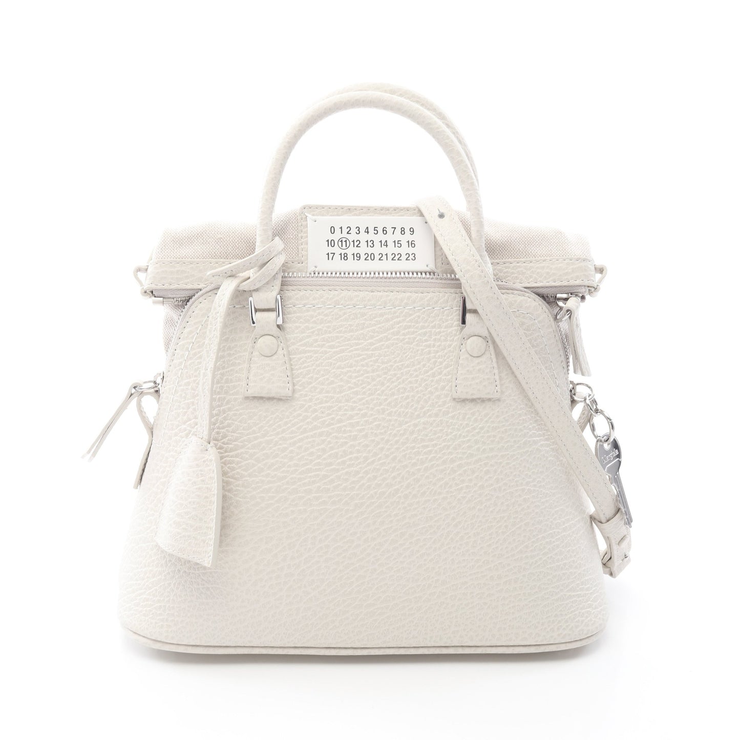 5AC ミニバッグ 2WAY ハンドバッグ レザー オフホワイト メゾンマルジェラ バッグ Maison Margiela