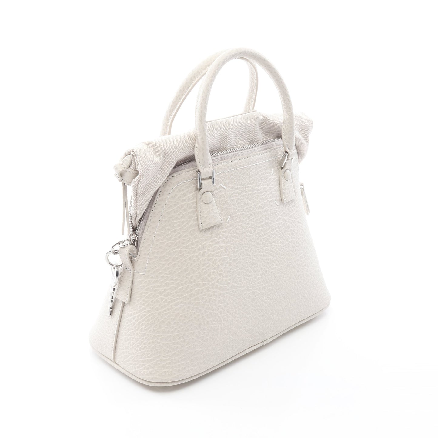 5AC ミニバッグ 2WAY ハンドバッグ レザー オフホワイト メゾンマルジェラ バッグ Maison Margiela